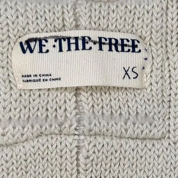 Free People We The Free Gi Cardi XS Oversized Boho Minimalist - Picture 5 of 7